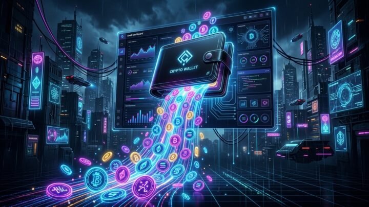 Velocímetro neon estilhaçando uma parede de vidro digital, enfatizando como o atraso no carregamento da bio queima o orçamento de tráfego pago.